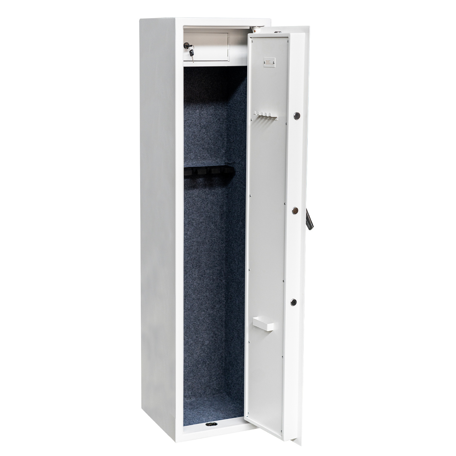 hidden safe for gun long high quality steel gun safe cabinet white EN14450 certificate 3mm gun safe box