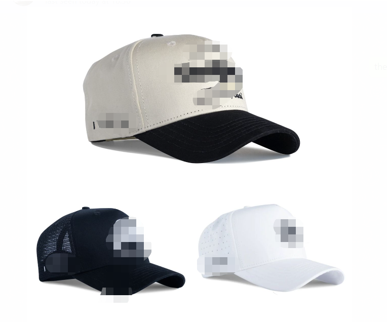 Factory Custom Design 3D Embroidery Logo 6/5 Panel Dad Baseball Cap,Laser Cut Hole Perforated Rope Golf Hat