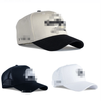 Factory Custom Design 3D Embroidery Logo 6/5 Panel Dad Baseball Cap,Laser Cut Hole Perforated Rope Golf Hat