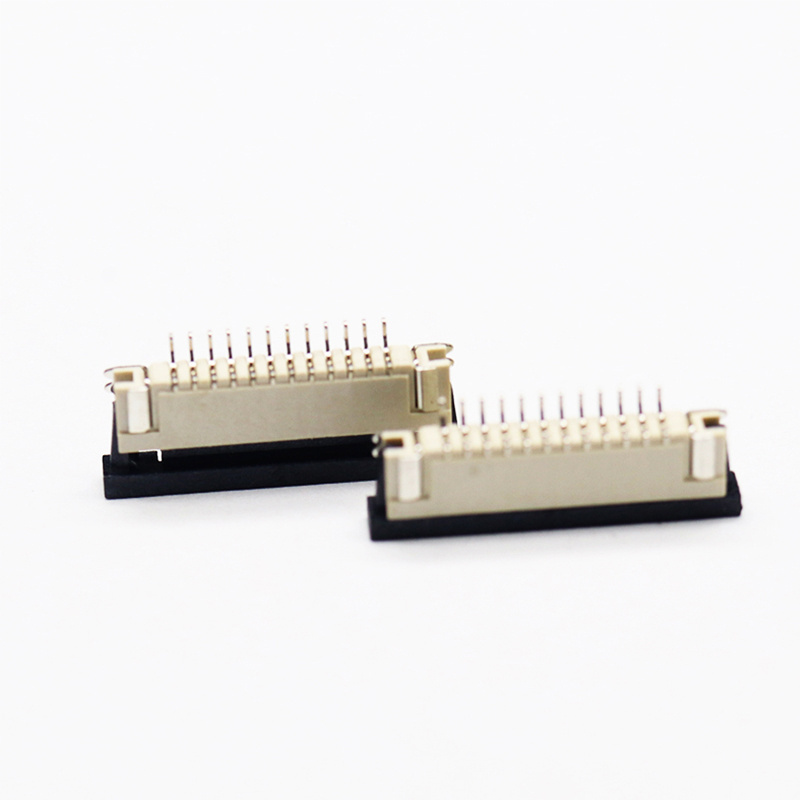 Free samples FPC Connector 1.00mm Pitch Right Angle SMT Top Contact 2.50mm Height 4~36Pin Circuits Tin FPC Plating Connector