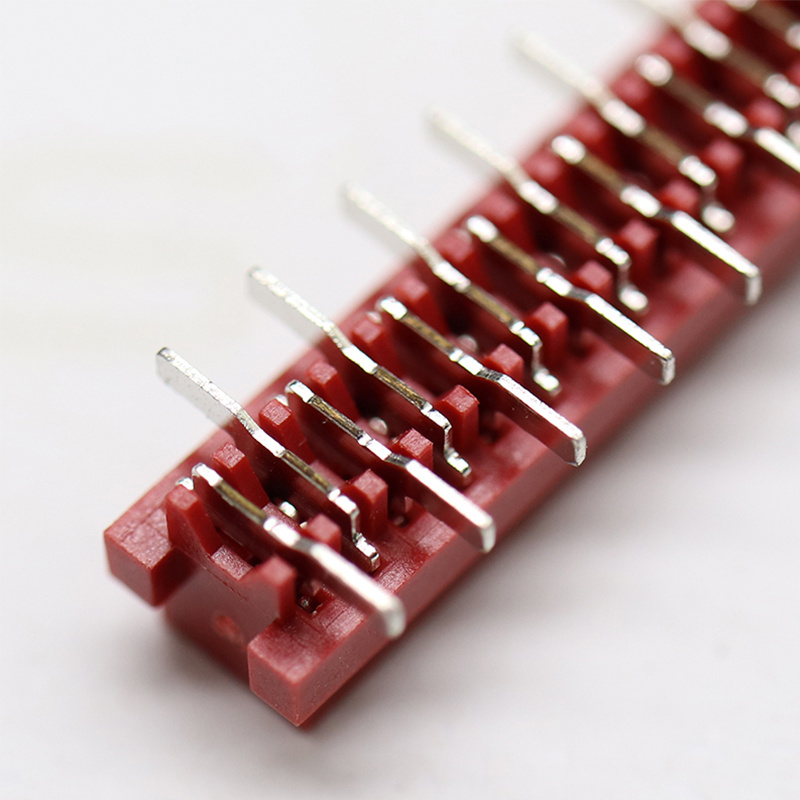 Hot sale connector red idc 1.27 2.0 2.54 pitch positions 4-20 pins idc socket cable staggered wire to board red idc connector