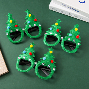 2023 Trend Christmas Glasses Frames Children Cartoon Snowflake Glasses Christmas Party Decoration