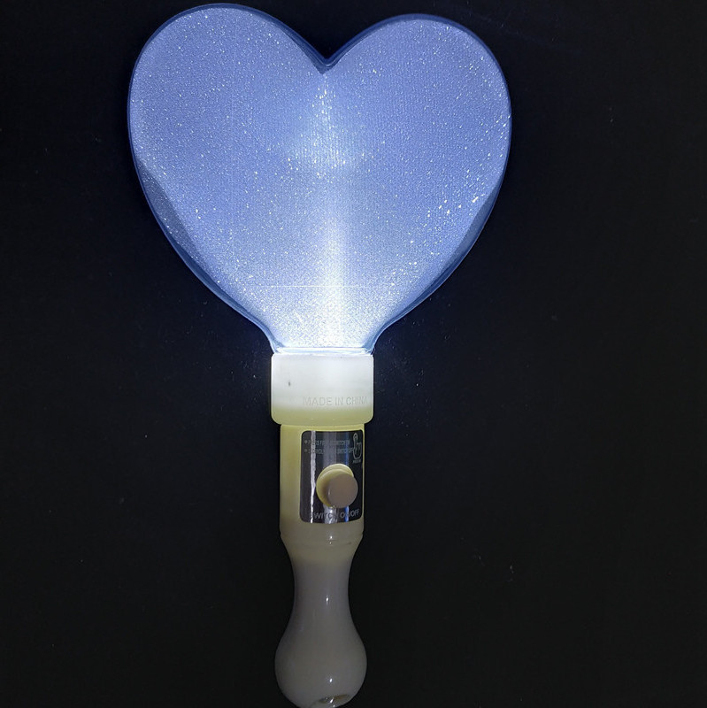 LED Heart Stick Flashing Light Glow in the Dark Rave Party Decoration for Wedding Concert Christmas Ramadan Events