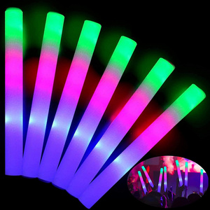 2023 Multi factory wholesale cheap custom glowing light up party led foam sticks for concert