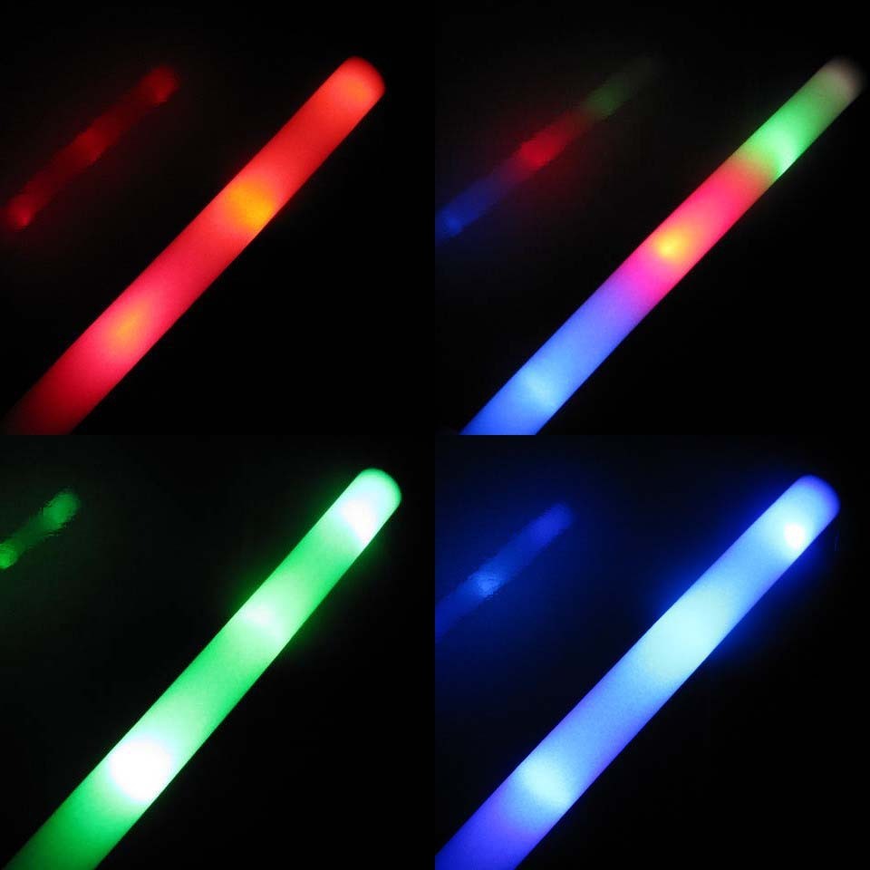 2023 Multi factory wholesale cheap custom glowing light up party led foam sticks for concert