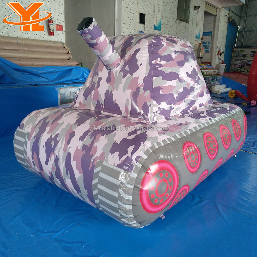 Inflatable Tank modeling Paintball Bunkers for Party Rental, Outdoor Paintball Bunkers Sports Games for Train