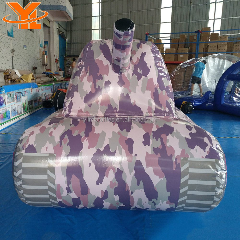 Inflatable Tank modeling Paintball Bunkers for Party Rental, Outdoor Paintball Bunkers Sports Games for Train