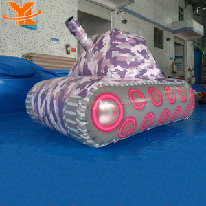 Inflatable Tank modeling Paintball Bunkers for Party Rental, Outdoor Paintball Bunkers Sports Games for Train