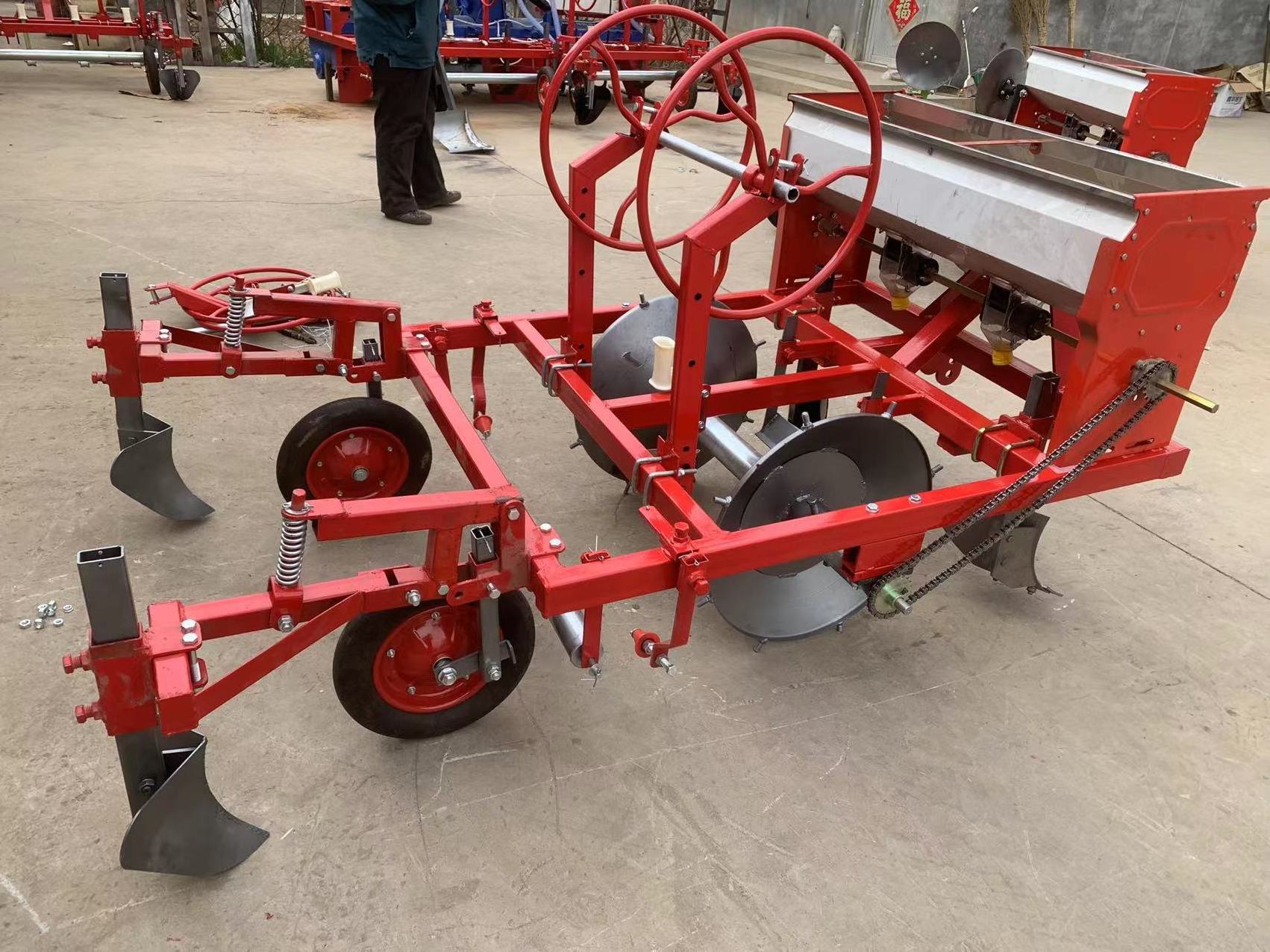 agricultural machine tractor mounted plastic mulch laying machine