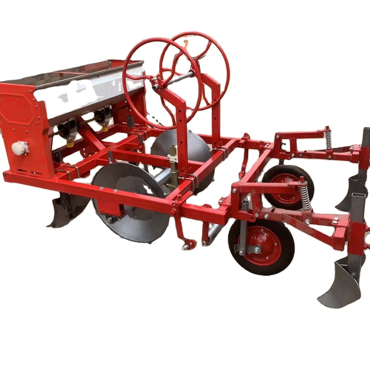 agricultural machine tractor mounted plastic mulch laying machine