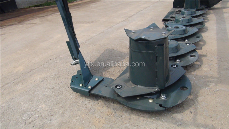 Rotary 6 discs finger wheel lawn hay mower/rotary mounted mower/alfalfa cutter harvester machine