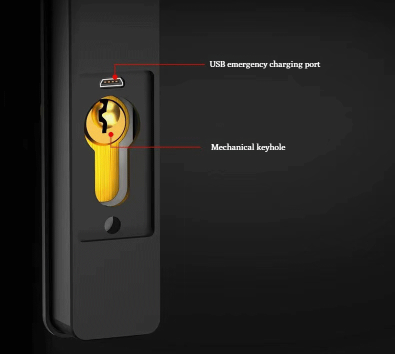 Slim Cerraduras Para Puertas IP65 Waterproof Password Card Mechanical Key TTlock APP Fingerprint Smart Door Locks