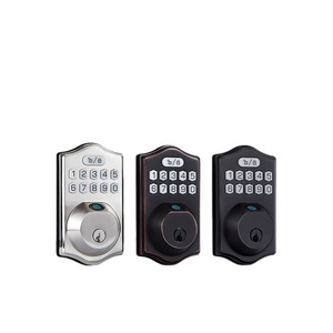 Front Door Lock Fingerprint Password Tuya TTlock Keyless Entry Smart Deadbolt Door Lock