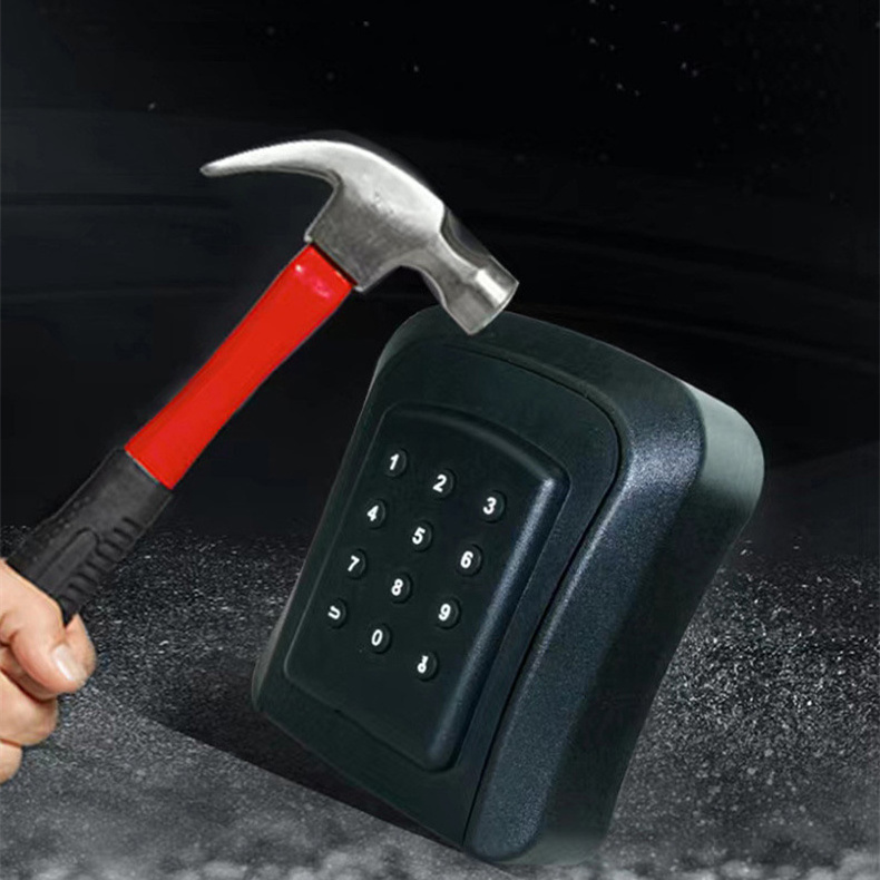 Metal Housing Digital keybox Password Wall Mounted IP65 Waterproof TTLock Tuya APP Storage Lock Box Smart key LockBox