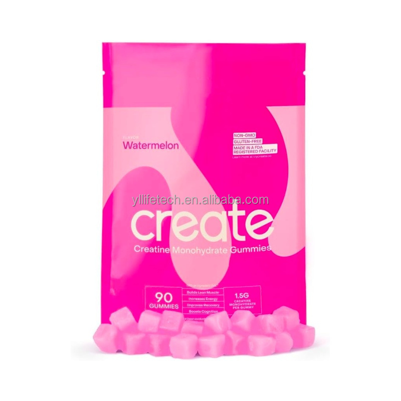 OEM Vegan Watermelon Creatine Gummies Bulk Gummies 1500mg Creatine Monohydrate