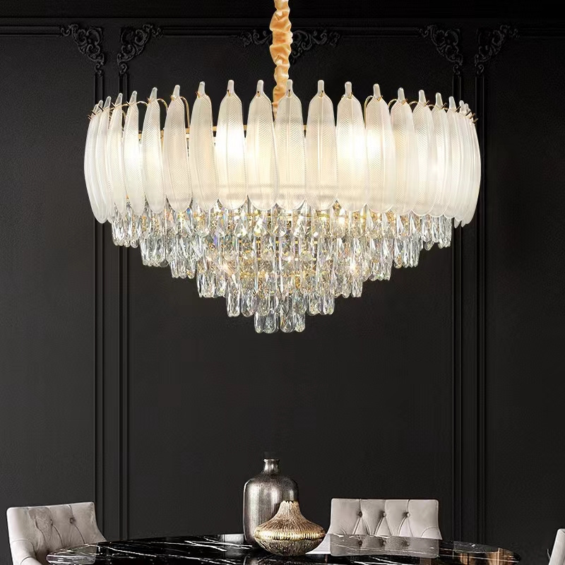 Modern bedroom decoration glass Chandelier Gold veneer Crystal Chandelier Wholesale small chandelier lighting popular lighting