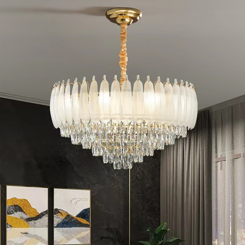 Modern bedroom decoration glass Chandelier Gold veneer Crystal Chandelier Wholesale small chandelier lighting popular lighting