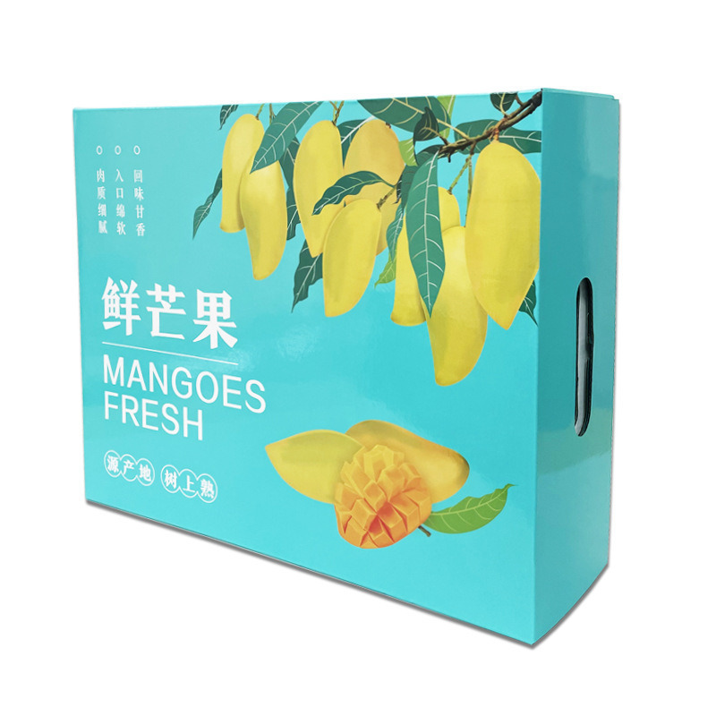 Custom Print Corrugated Mango Banana Boxes Fruit Vegetable Packaging Shipping Carton Box