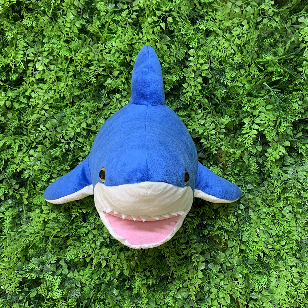 Shark Wall Decoration Kids Room Decor Nursery Stuffed Toys Doll Head Wall Hanging Baby Birthday Gifts Stuffed Sea Animals