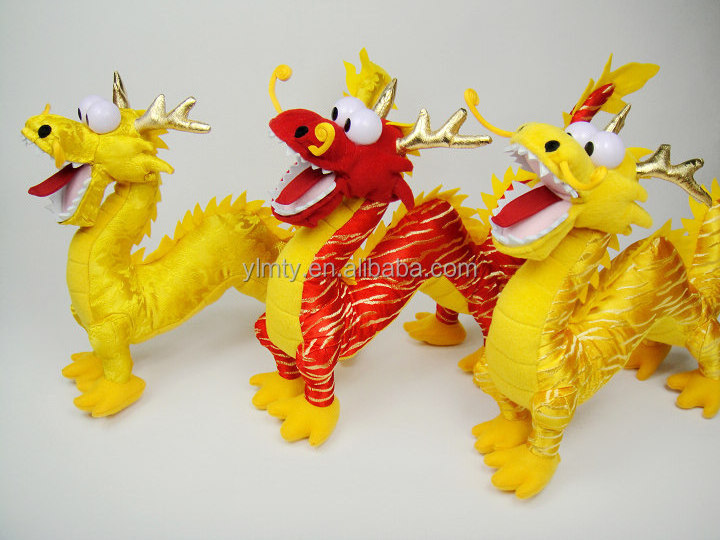 Hot sale realistic lifelike Chinese Dragon animal plush toys