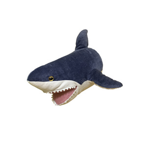 Shark Wall Decoration Kids Room Decor Nursery Stuffed Toys Doll Head Wall Hanging Baby Birthday Gifts Stuffed Sea Animals