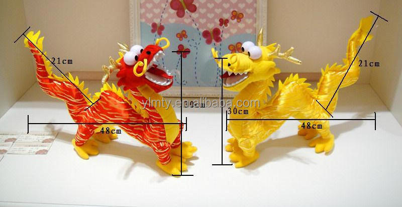 Hot sale realistic lifelike Chinese Dragon animal plush toys