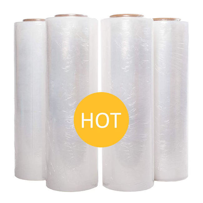 America Lldpe Strech Film Roll Polyethylene Plastic 15 Micron Pallet Wrapping Stretch Film