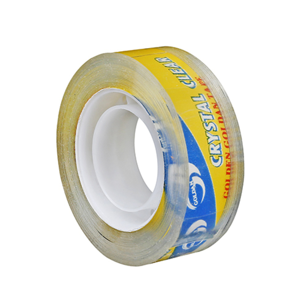 Custom printed logo super crystal strong adhesive sealing tape for packing