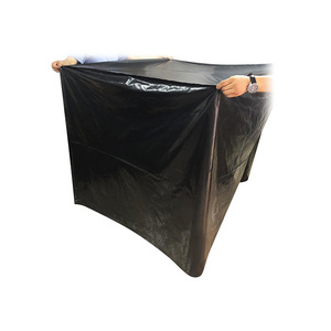 Pe Waterproof Transparent Black Plastic Bag Wrapping Top Pallet Cover