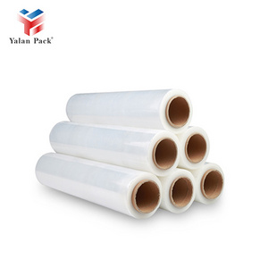 LLDPE Roll Film Wrap Clear Transparent Moisture Proof Plastic Soft Packaging Wrap for Pallets Industrial Use-Free Sample