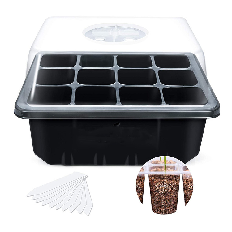 Microgreen seed germination plastic nursety garden pot and trays