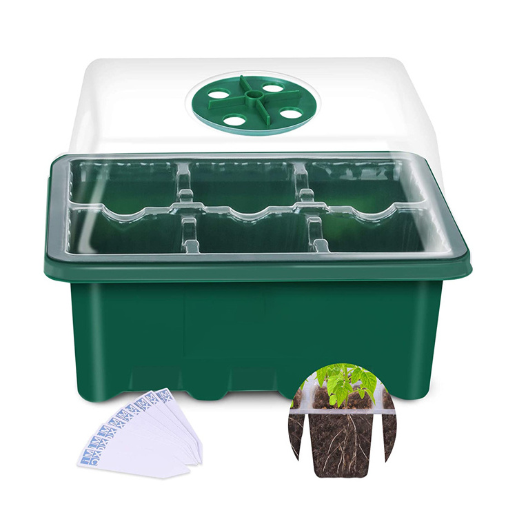 Microgreen seed germination plastic nursety garden pot and trays