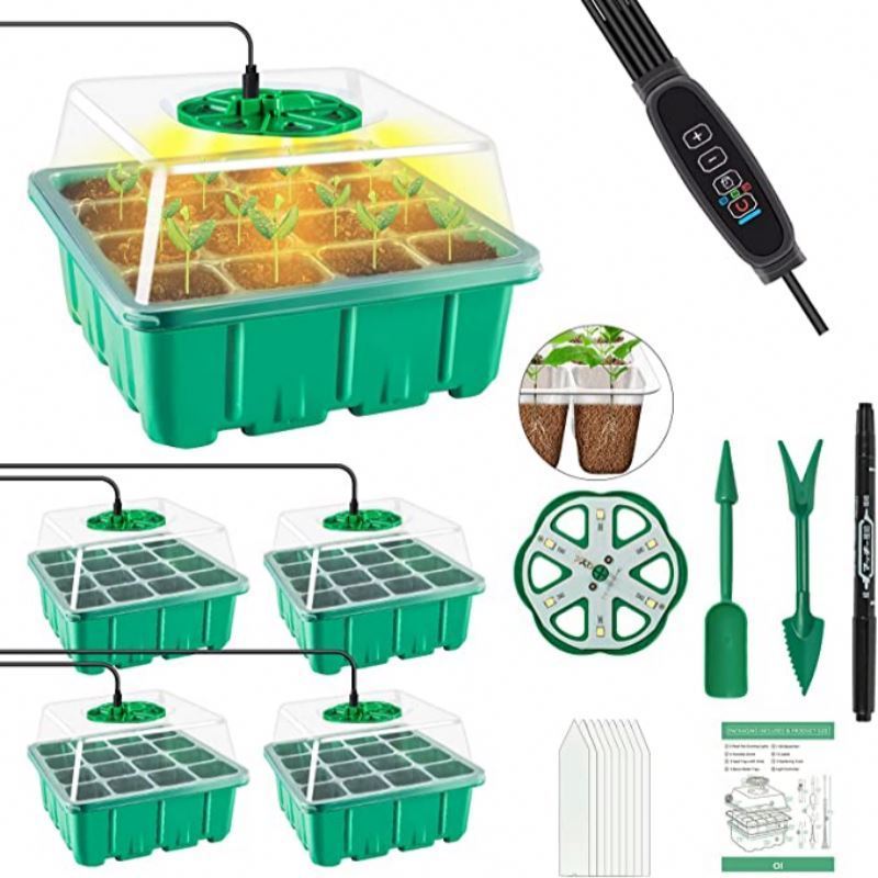 High quality germination plastic cell indoor seeding starter tray nursery plug hard plastic seed trays