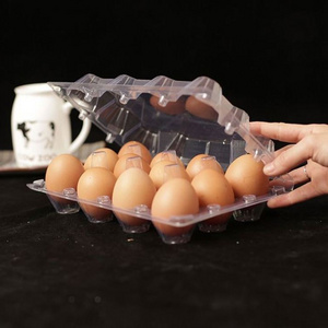 YL Wholesale transparent PVC/PET plastic quail egg carton box tray packaging with 12 holes