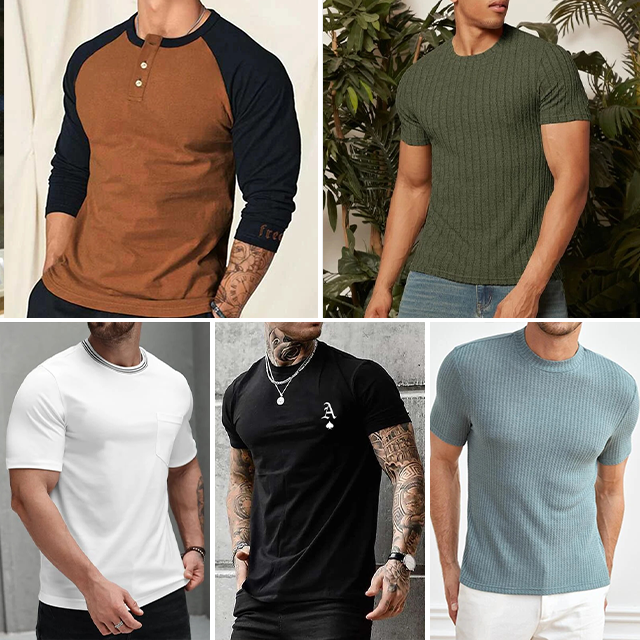 Summer American Fashion Brand Simple Top Casual Men's T-shirt Wholesale Casual