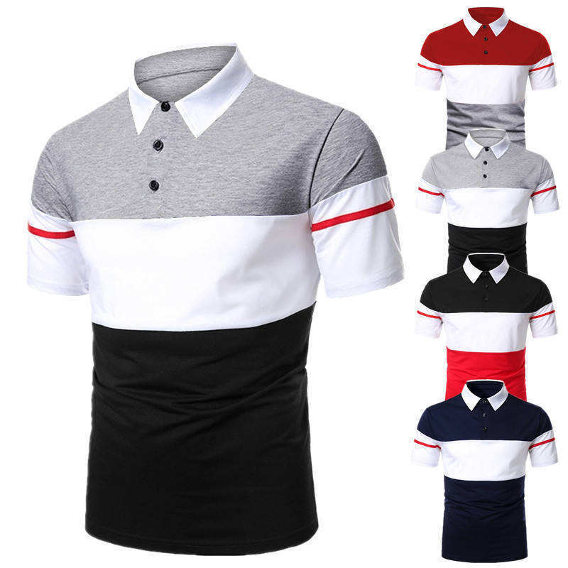 Wholesale of European and American new high-quality top panels men's polo shirt plus size men's t-shirts