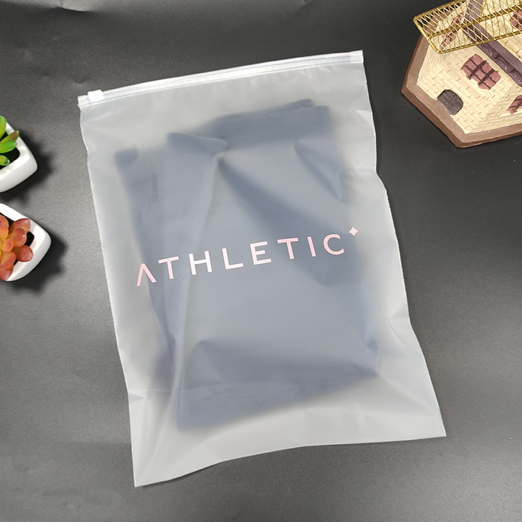 Wholesale Factory Custom Printing Logo Packing Clear Frosted Zipper lock #3 #5 Plastic Slider For Clothing And Bag