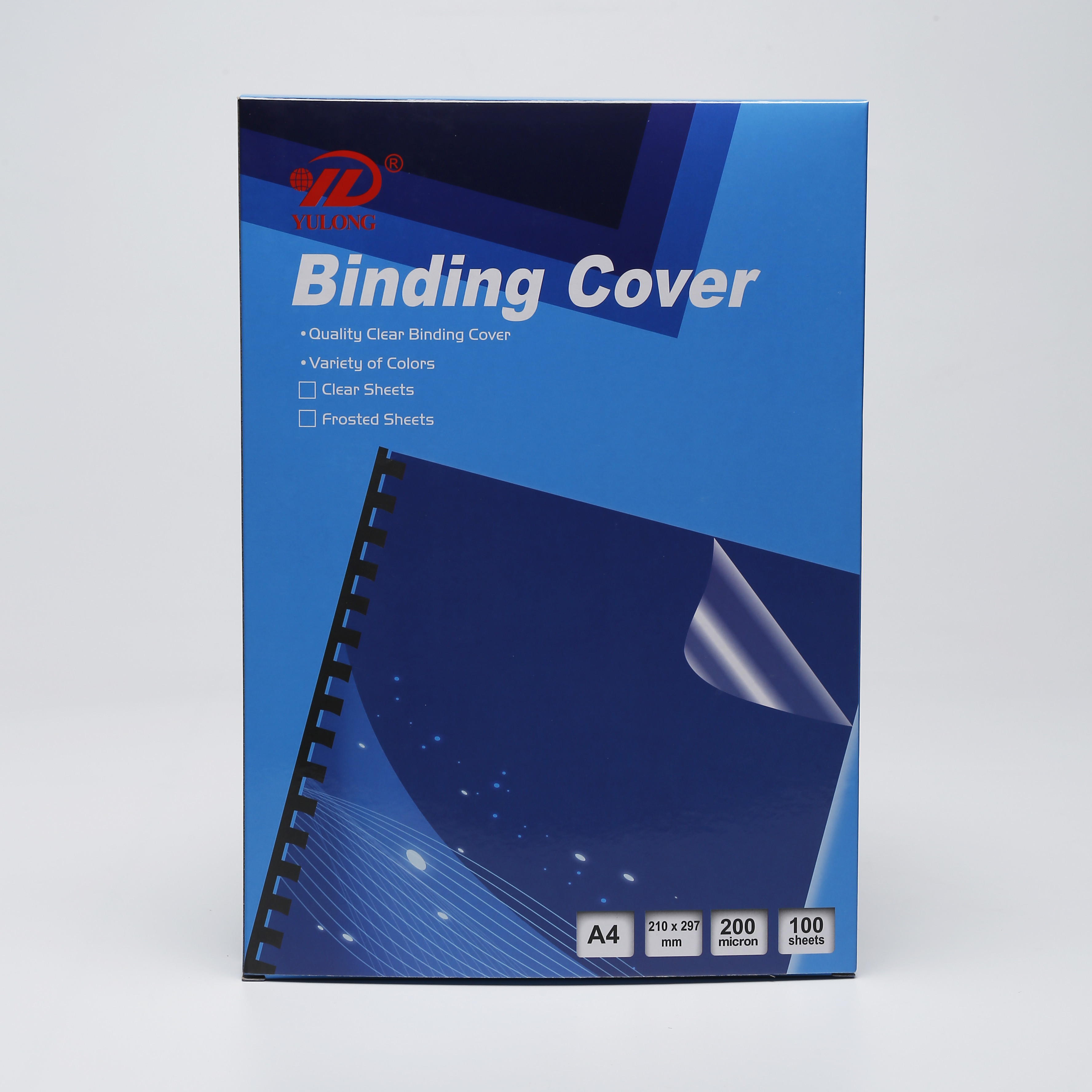 Yulong Frosted PVC Document Binding Cover Transparent Custom Book Cover Plastic Sheet Paper Plastic Leminated Cover for Binding