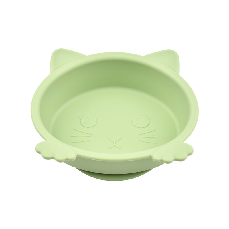 New Arrival Cute Silicone Suction Plate Bowl Baby Feeding Tableware for Toddlers Kids Dining Essential