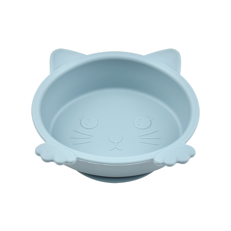 New Arrival Cute Silicone Suction Plate Bowl Baby Feeding Tableware for Toddlers Kids Dining Essential