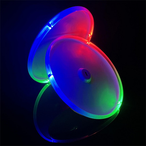 Rechargeable 175g Custom LED frisbee Type-C interface Led Flying Disc tosy Smart Outdoor Sports frisbee with light