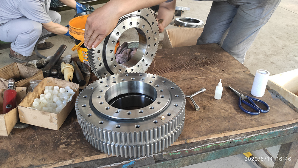 stacker relaimer slewing bearing ex1200 slew bearing 1390mm Heavy duty antifriction turntable ring