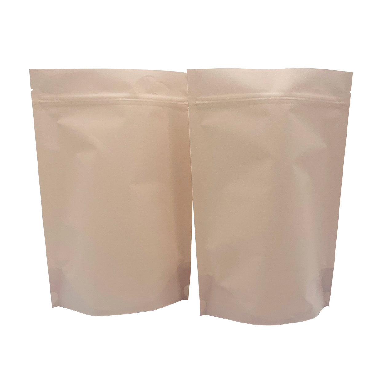 Custom printed 100% compostable biodegradable food packaging kraft stand up pouch