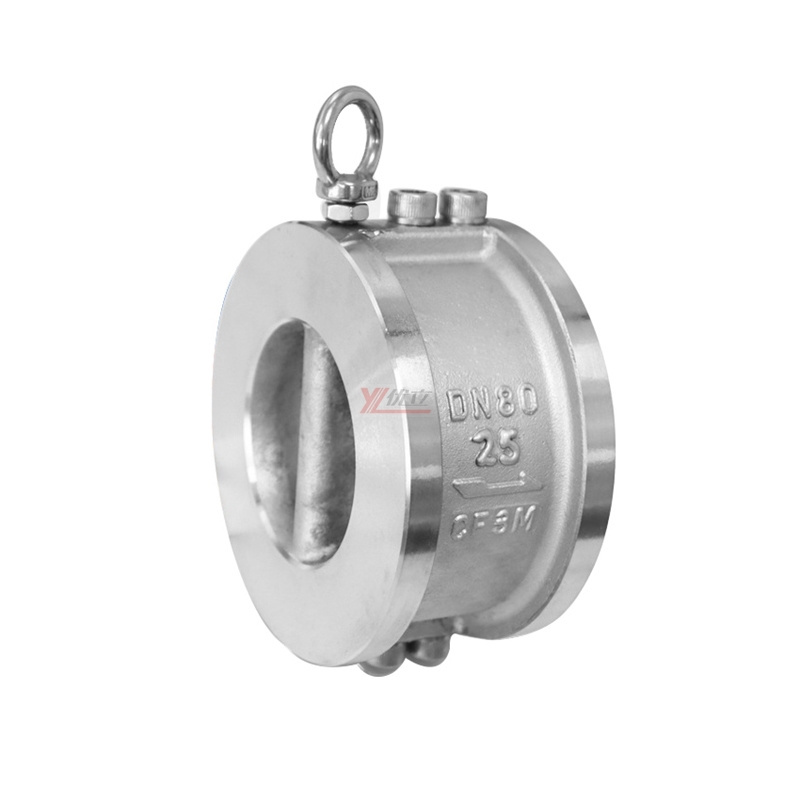 high quality ANSI 150LB stainless steel 304 316 JIS 10K 1.6mp WCB Butterfly type Double-disc swing check valve Check Valve