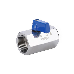 YOULI stainless steel NPT BSP 1000WOG PN64 304 316 3/8" 1/2" 1/4" manual female thread mini Ball Valve