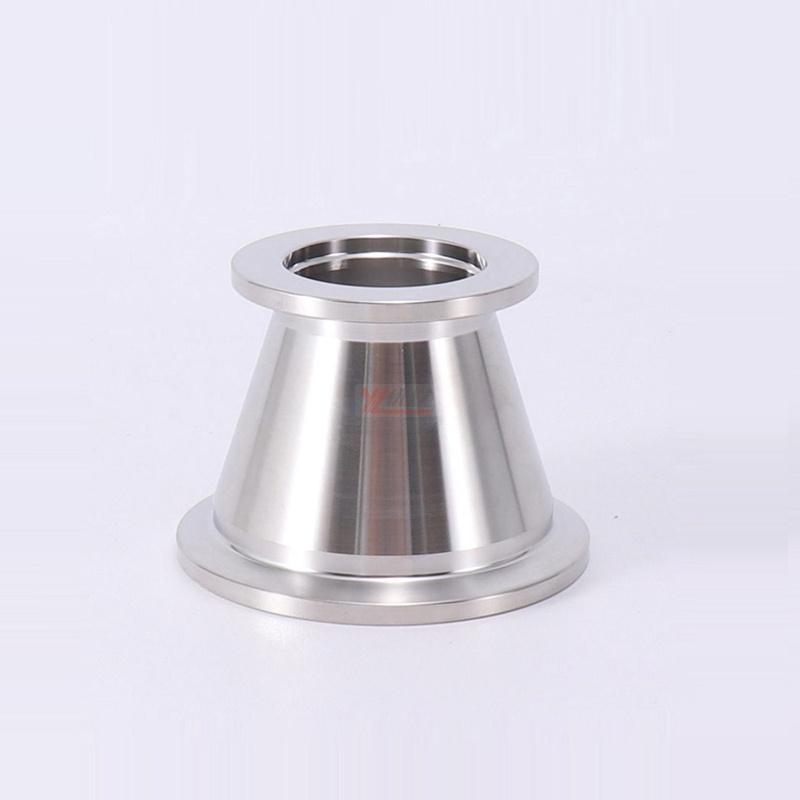 Hygienic food grade Sanitary Stainless Steel 304 SS316L  KF25 KF40 KF50 Tri-clamp Pipe Fitting  Vacuum Concentric reducer