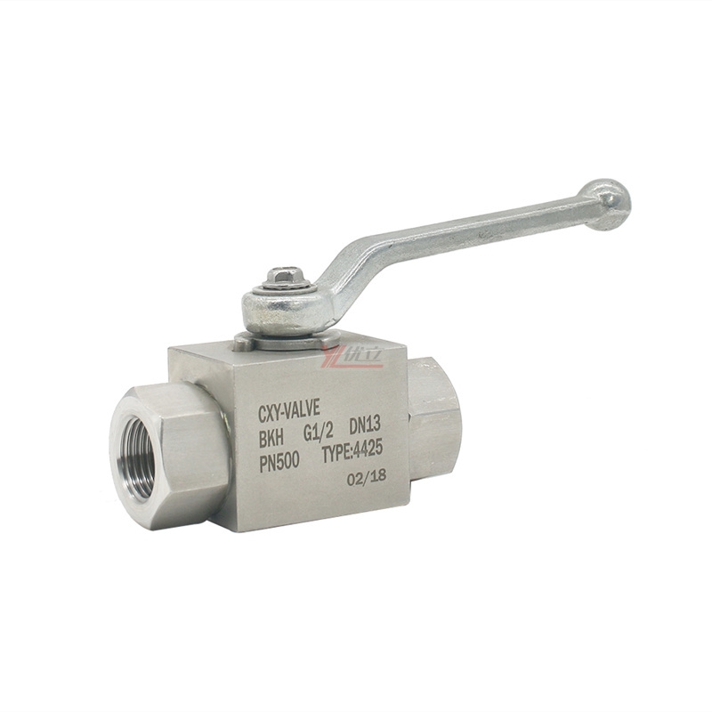 hydraulic pressure RC NPT BSP 6000psi stainless steel 304 316 WCB KHB High pressure manual two way  female threaded Ball Valve