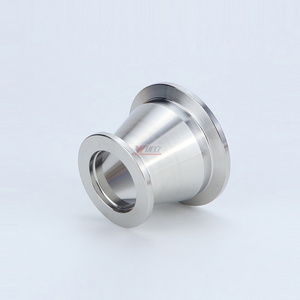 Hygienic food grade Sanitary Stainless Steel 304 SS316L  KF25 KF40 KF50 Tri-clamp Pipe Fitting  Vacuum Concentric reducer