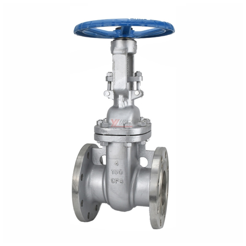 Rising stem Handwheel operated API ANSI 150LB stainless steel 304 316 JIS 10K  1.6mpa WCB flange manual Flanged Gate Valve