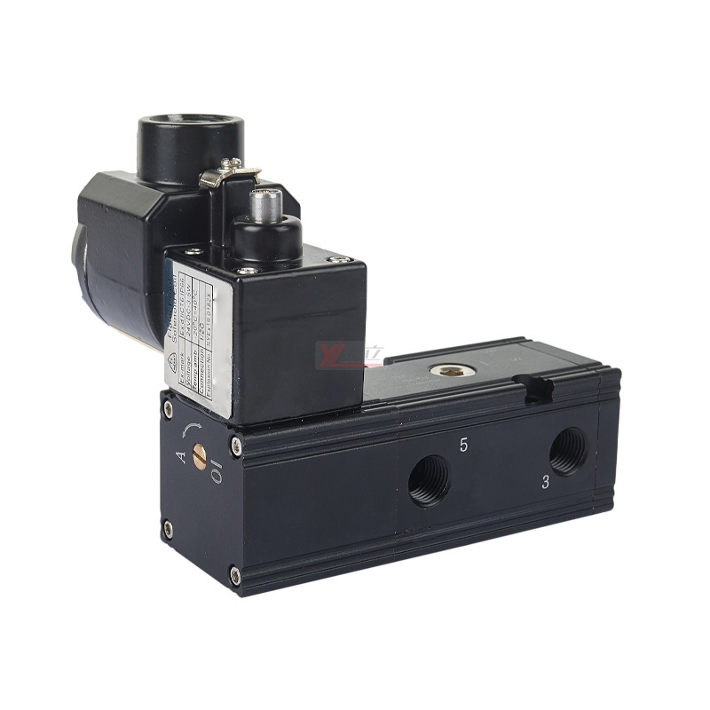 Durable Anti-leakage 5/2 or 3/2 Way IP66 DC24V AC220V ExdllCT6 two-position five-way Explosion-proof pneumatic solenoid valves